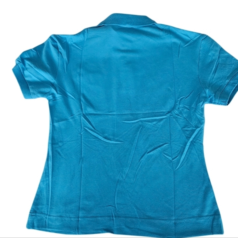 NWT Lacoste Light Blue Polo Kids Girls Shirt Short Sleeve - Picture 5 of 6